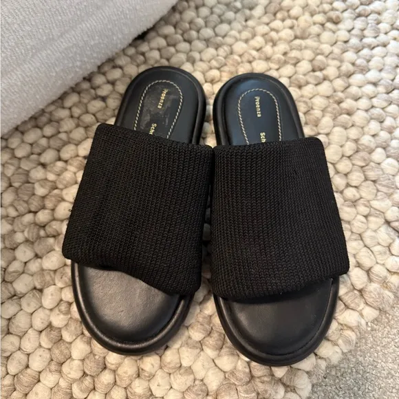 Proenza Schouler Pipe Knit Slide Sandals