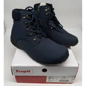 Propét Dani Winter Lace Up Booties‎ Women's 8 1/2 Blue Casual Boots WBA062NNVY