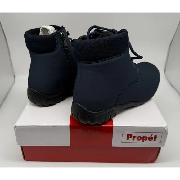 Propét Dani Winter Lace Up Booties‎ Women's 8 1/2 Blue Casual Boots WBA062NNVY