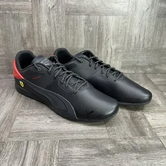 Puma for Scuderia Ferrari Mens size 13 Black Red Casual Shoes