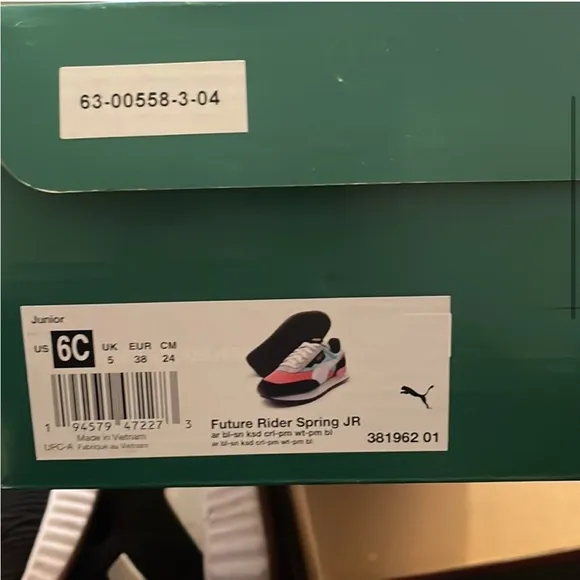 Puma Future Rider Spring JR Kids Shoes - Black, Pink, White