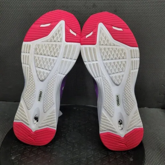 Puma Hybrid Fuego Running Shoes Youth Sz 7 White Purple Athletic Trainers