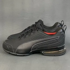 Puma Leader VT SL Lace-Ups Triple Black Sneaker Shoes mens size 7(womens 9)