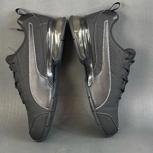 Puma Leader VT SL Lace-Ups Triple Black Sneaker Shoes mens size 7(womens 9)