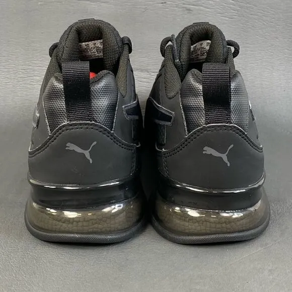 Puma Leader VT SL Lace-Ups Triple Black Sneaker Shoes mens size 7(womens 9)