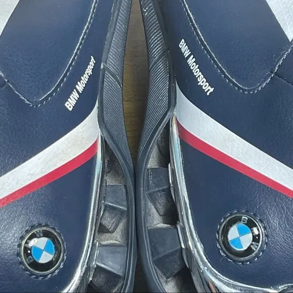 Puma Power Race BMW MS SL 304636 02 Blue White Leather Casual Shoes Men Size 12