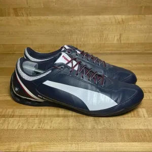 Puma Power Race BMW MS SL 304636 02 Blue White Leather Casual Shoes Men Size 12