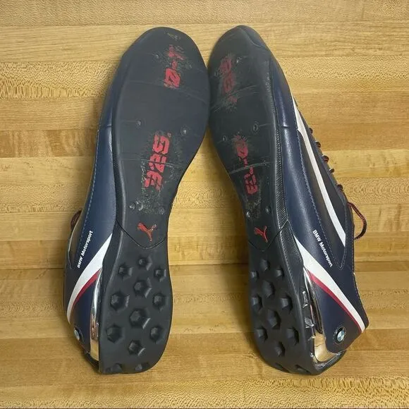Puma Power Race BMW MS SL 304636 02 Blue White Leather Casual Shoes Men Size 12