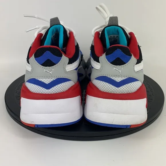 Puma RS-X3 Puzzle White/Red/Blue Athletic Shoes 371570-05 Men's Size 9.5