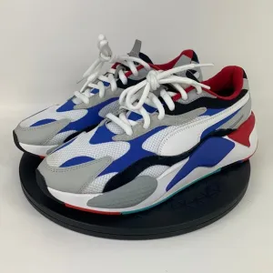 Puma RS-X3 Puzzle White/Red/Blue Athletic Shoes 371570-05 Men's Size 9.5