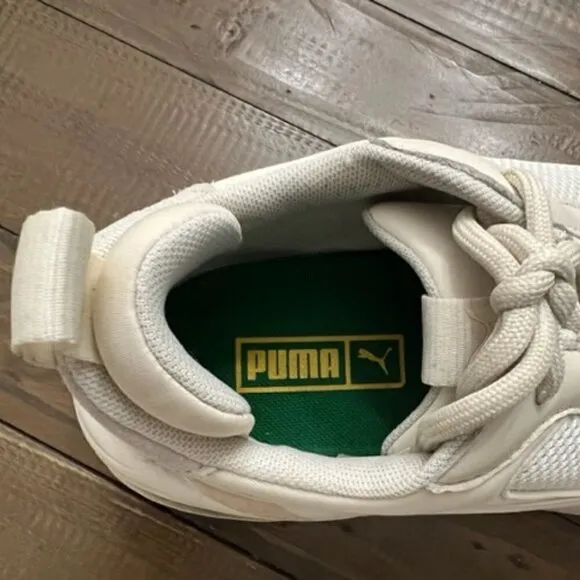 Puma Thunder Spectra Whisper White Red Green Chunky Shoes 367516-12