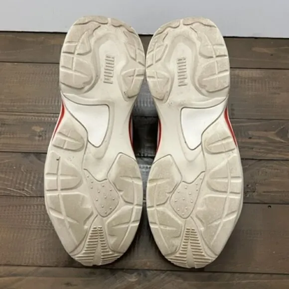 Puma Thunder Spectra Whisper White Red Green Chunky Shoes 367516-12