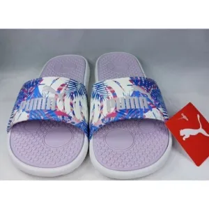PUMA Women's Size 9 Cool Cat Sport Mauve Daze Slide Purpl/‎ White Sandals  NWT