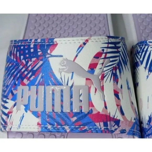 PUMA Women's Size 9 Cool Cat Sport Mauve Daze Slide Purpl/‎ White Sandals  NWT