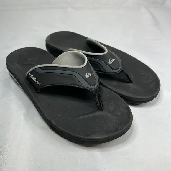 Quiksilver Mathodic Recovery Sandals, Black, Men's 10 M