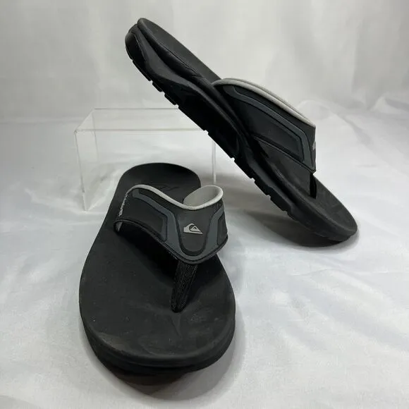 Quiksilver Mathodic Recovery Sandals, Black, Men's 10 M