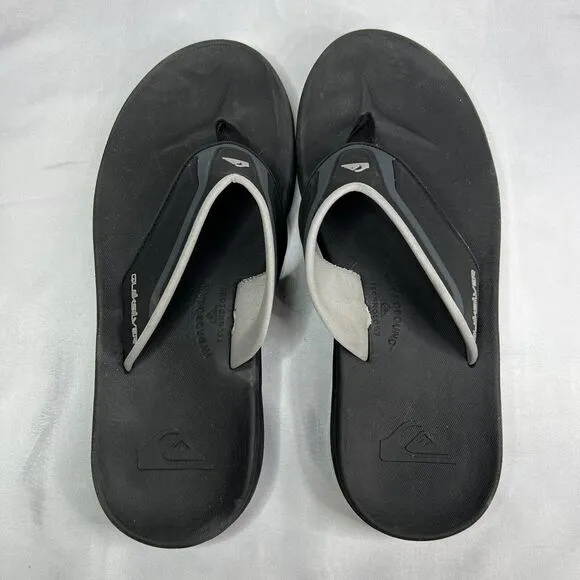 Quiksilver Mathodic Recovery Sandals, Black, Men's 10 M
