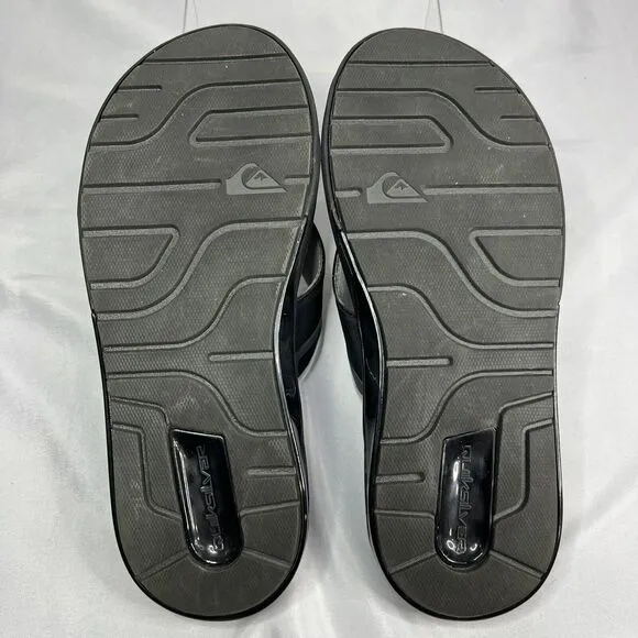 Quiksilver Mathodic Recovery Sandals, Black, Men's 10 M