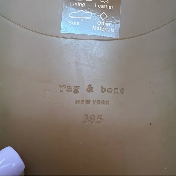 RAG &amp; BONE Ansley Suede Thong Sandals size 38.5