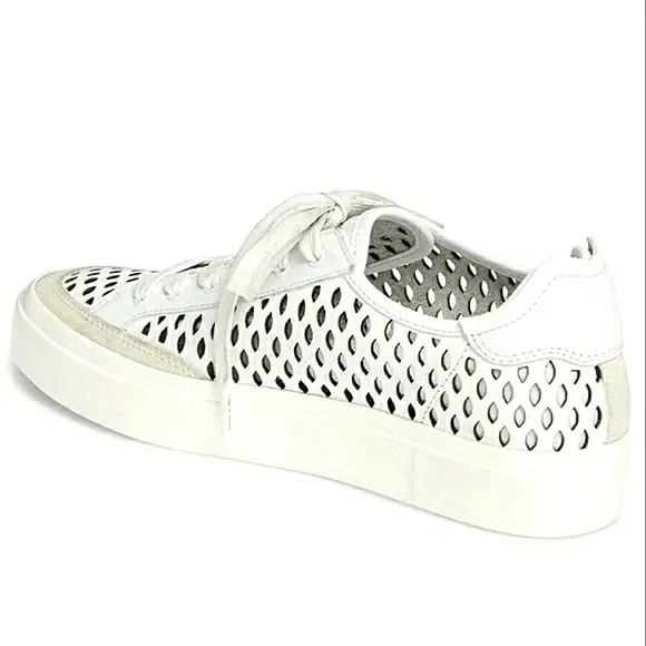 Rag &amp; Bone Army Genuine Leather Perforated Low-Top Sneakers
