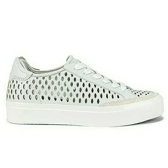 Rag &amp; Bone Army Genuine Leather Perforated Low-Top Sneakers
