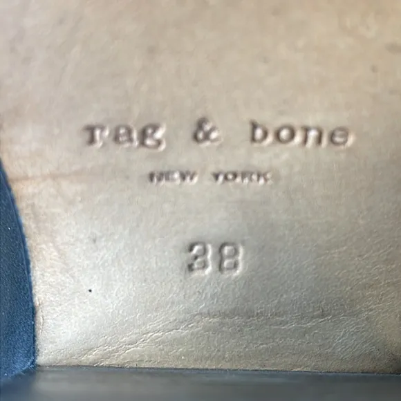 Rag &amp; Bone Harrow boots black Ankle Leather Size 38 Box