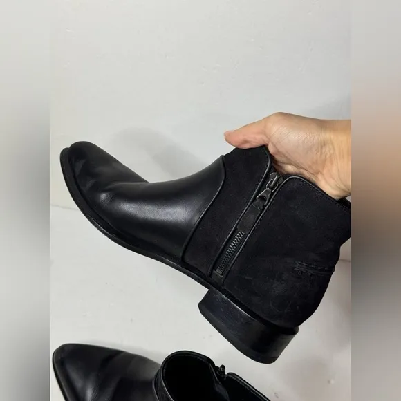 rag &amp; bone Moto Boot Ankle Boots Black Size 38.5 EU Retail $598