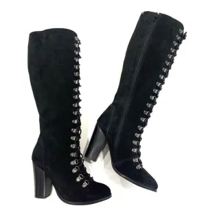 RAG &amp; CO STREET-SLAY Antique Eyelets Lace Up Knee Boots (Sz 39)