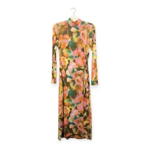 Rails Terra Floral Mona Sheer Lined Long Sleeve Dress Size S