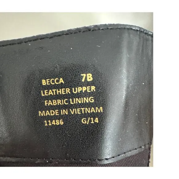 Ralph Lauren Women’s Black Becca Leather Equestrian Stiletto Boots 7 EUC!!!