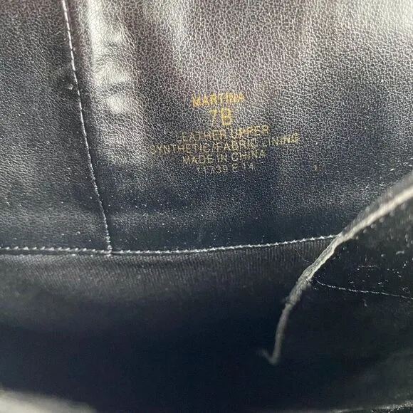 Ralph Lauren Womens Martina Leather Riding Tall Boots Size 7B Black 15 Eyelet