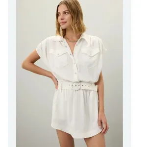 Ramy Brook Bess Belted Safari Mini Vacation Dress