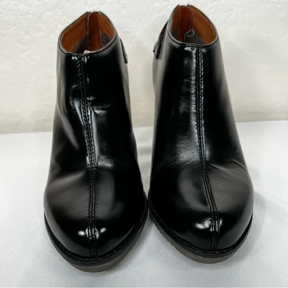 RARE Dr. Martens Nevena Zita Leather Stiletto Ankle Boots Heels Booties 7 EUC
