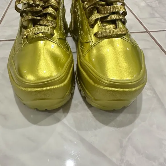 RARE Vans x Collina Strada Chunky Platform Shoes Metallic Womens Size 7 Mens 5.5