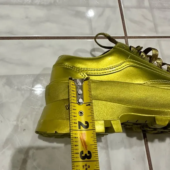 RARE Vans x Collina Strada Chunky Platform Shoes Metallic Womens Size 7 Mens 5.5
