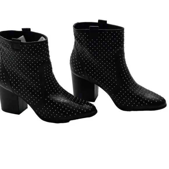 Rebecca Minkoff Studded Accents Moto Boots Size 10 EUC