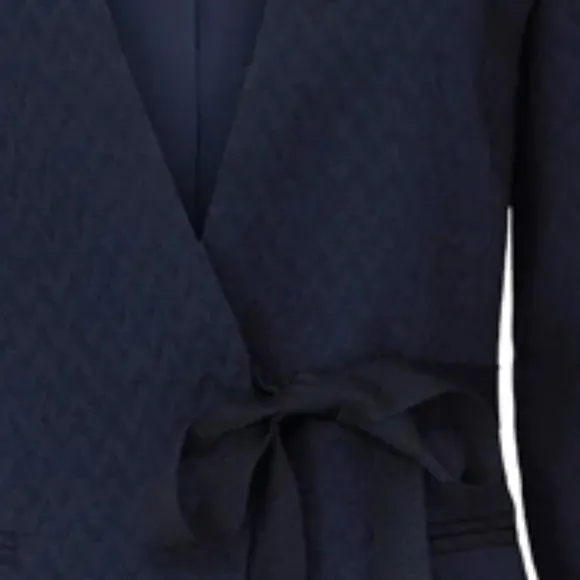 Rebecca Taylor NYC Jacket Suit Dinner Navy Zig Zag  US 4