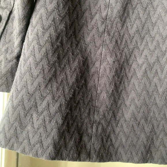 Rebecca Taylor NYC Jacket Suit Dinner Navy Zig Zag  US 4