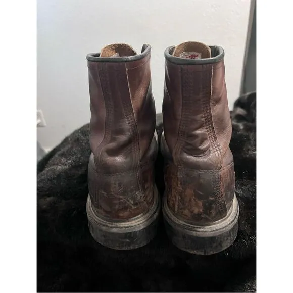 Red Wing 2233 Steel Toe Leather Boots Brown Work Mens Size 13 B