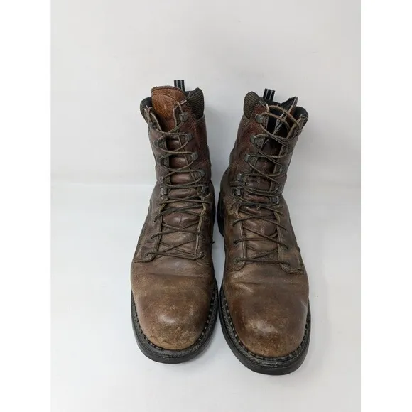 Red Wing 2238 Dyna Force Steel Toe Leather Work Boots Size 12 12B Brown Made USA