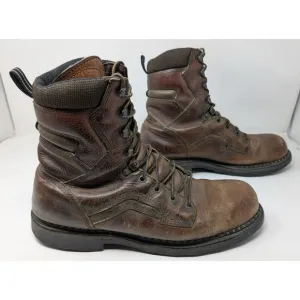 Red Wing 2238 Dyna Force Steel Toe Leather Work Boots Size 12 12B Brown Made USA