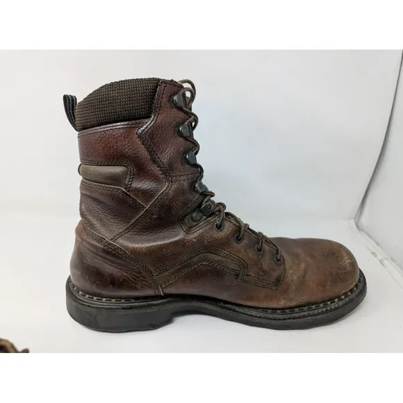 Red Wing 2238 Dyna Force Steel Toe Leather Work Boots Size 12 12B Brown Made USA