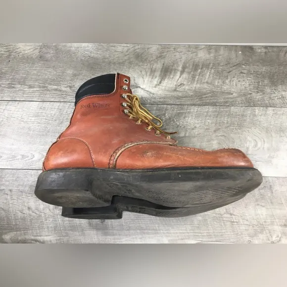 Red Wing 404 SuperSole Rubberneck Leather Work Mens Soft Moc Toe Boots Size 10.5