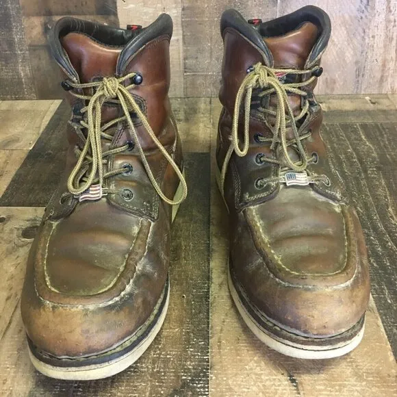 Red Wing 405 Waterproof Moc Toe Work Boots Mens 11.5 D
