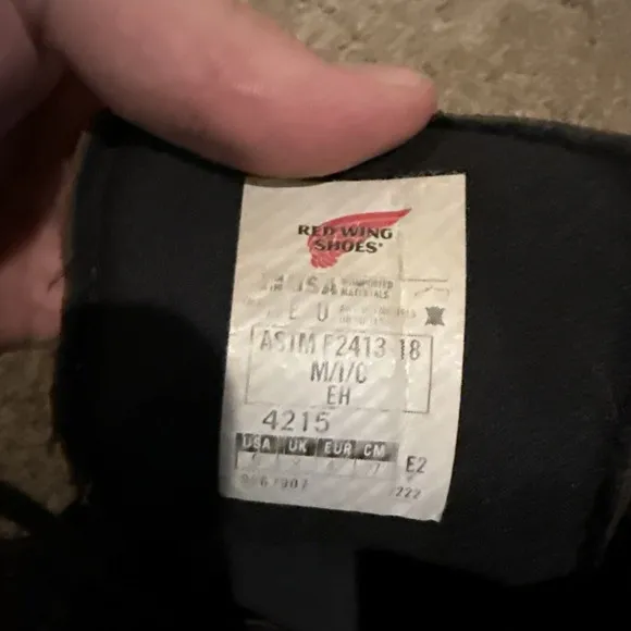 RED WING 4215 DynaForce Size 9 Waterproof Steel Toe Men Work Boots
