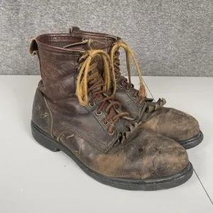 Red Wing Boots Size 10 Logger Steel Toe Leather Work Narrow Toe