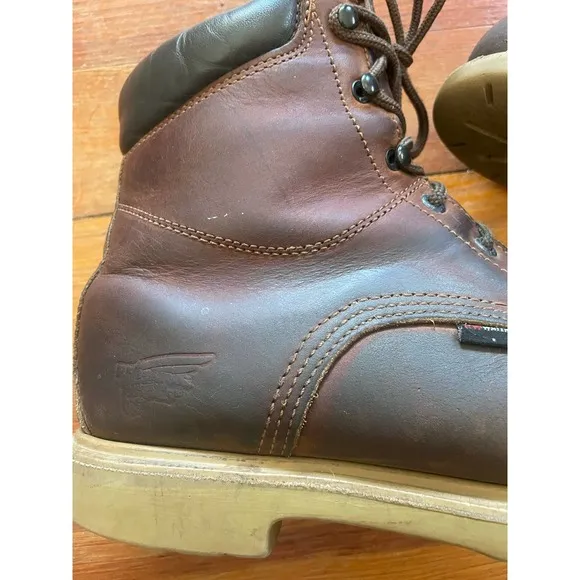 Red Wing Brown Leather Work Boots Size:9.5 E2