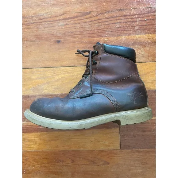 Red Wing Brown Leather Work Boots Size:9.5 E2