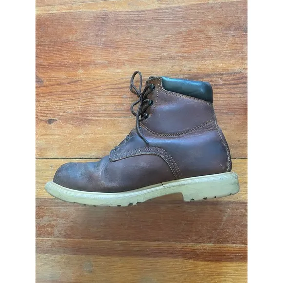 Red Wing Brown Leather Work Boots Size:9.5 E2