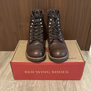 Red Wing Brown Leather Work Boots